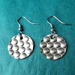 2/10$ NWOT stainless round hammered metal